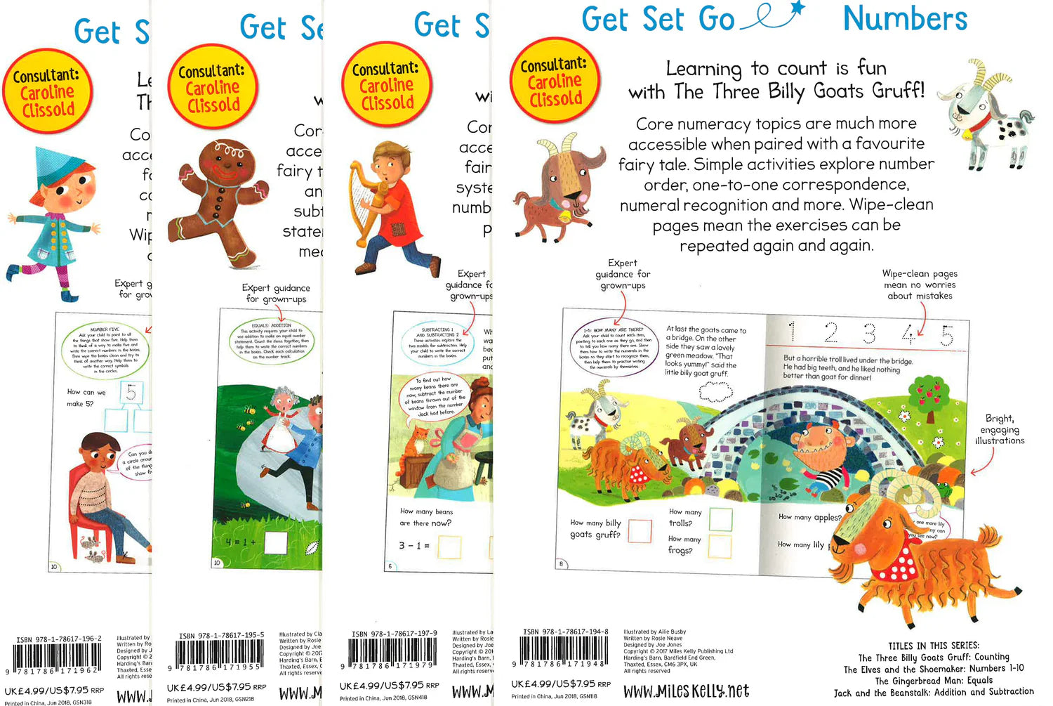 Get Set Go - Numbers - 4 Books