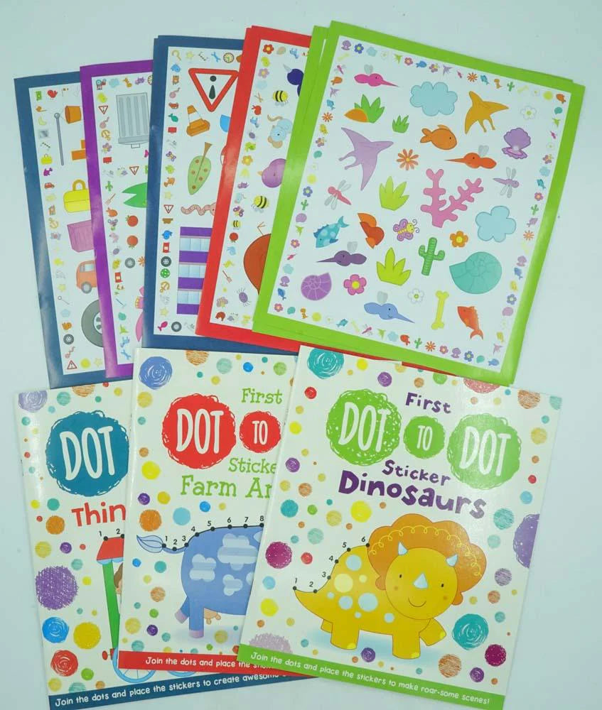Dot to Dot Sticker and Activity Pack - حزمة ملصقات وأنشطة توصيل النقاط