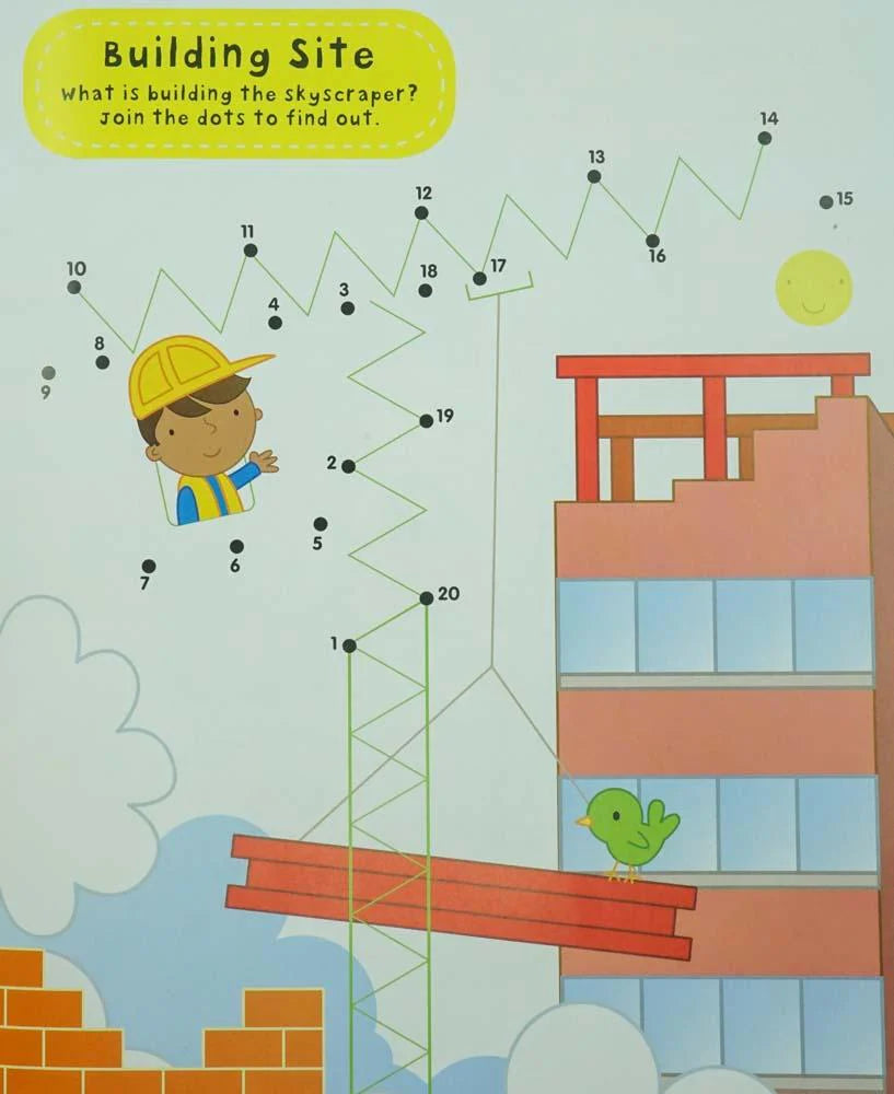 Dot to Dot Sticker and Activity Pack - حزمة ملصقات وأنشطة توصيل النقاط