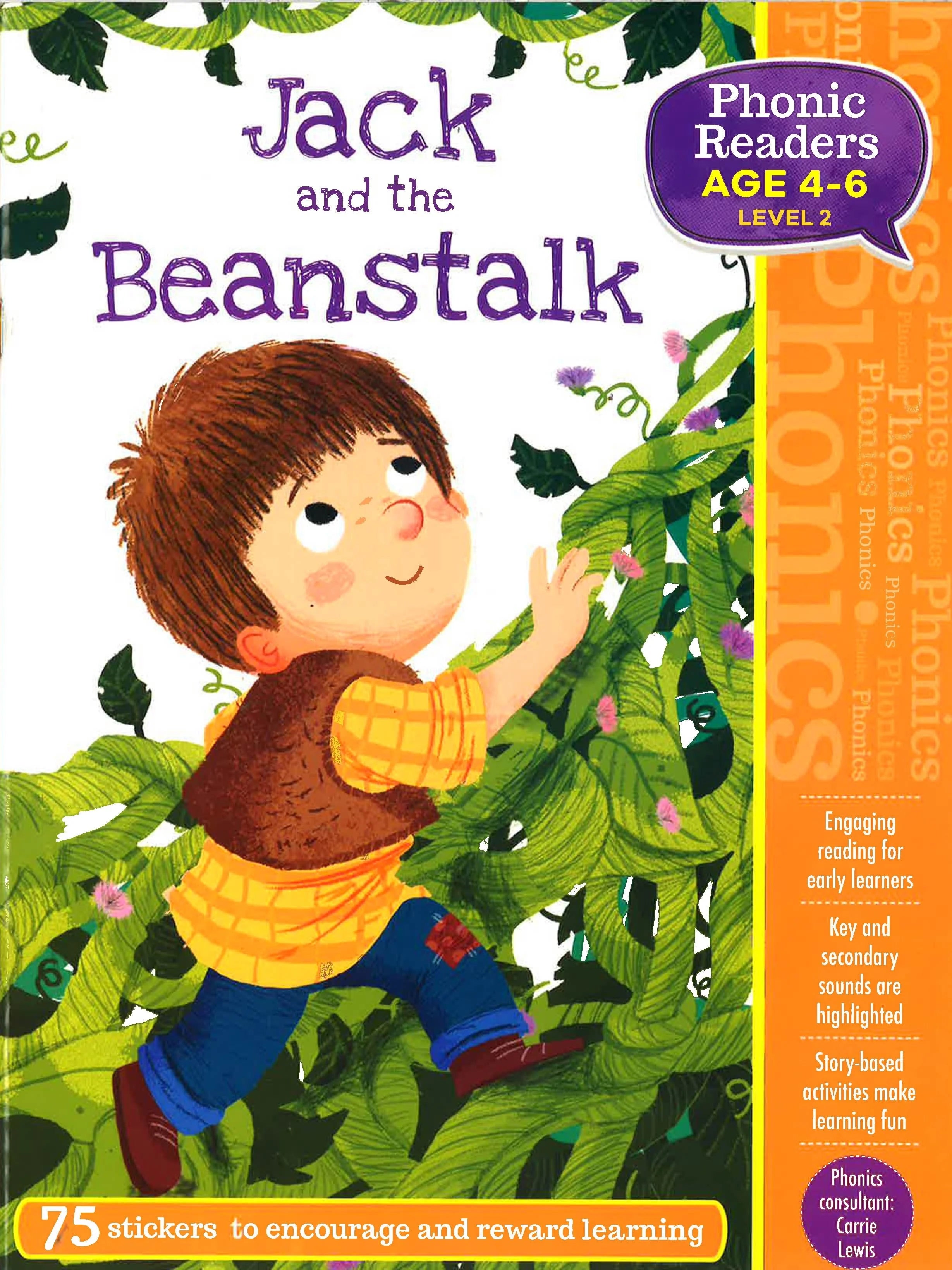 Phonic Readers Age 4-6 - Jack And The Beanstalk - القراء الصوتيون للأعمار من 4 إلى 6 سنوات - جاك وشجرة الفاصولياء