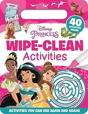 Disney Princess - Wipe Clean Disney - أميرة ديزني - امسح ونظّف ديزني