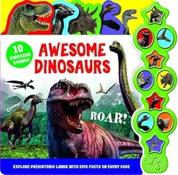 Awesome Dinosaur - 10 Sounds Tabbed - ديناصور رائع - 10 أصوات بعلامة تبويب