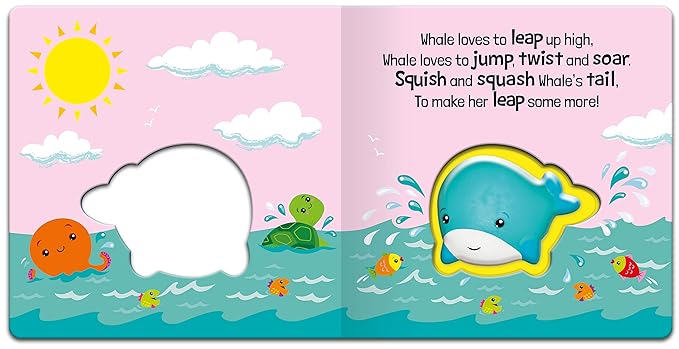 Squishy Squashy Books - Squishy Squashy Whale - Board Book