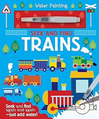 Water Painting: Trains - Seek and Find