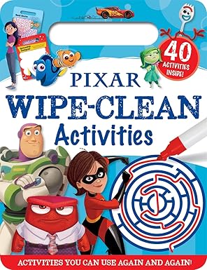 Pixar - Wipe-Clean Activities - Pixar - أنشطة قابلة للمسح واللعب