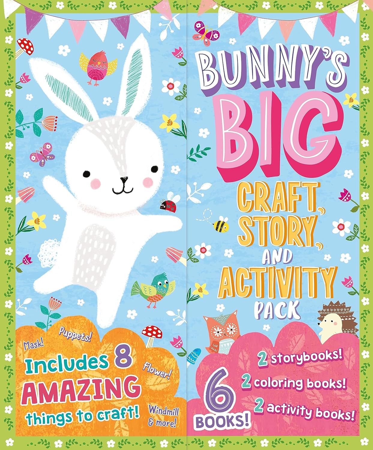 Bunny's Big Story and Activity Pack -  Includes 8 Amazing Things to Craft  and 6 Books! - حزمة الأنشطة والقصص الكبرى للأرنب - تتضمن 8 أشياء مدهشة لصناعتها و 6 كتب!