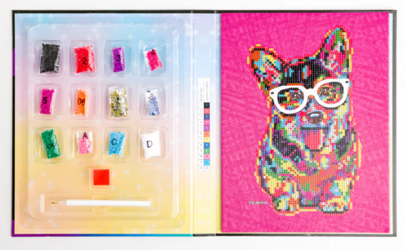 Crystal Creations: Corgi in Glasses