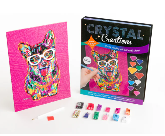 Crystal Creations: Corgi in Glasses