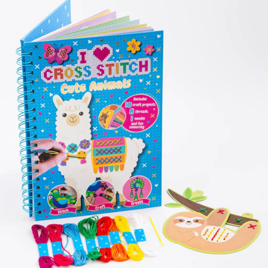 I Love Cross Stitch Book - Cute Animals - التطريز المتقاطع - المهارات والتقنيات و150 مشروعًا عمليًا