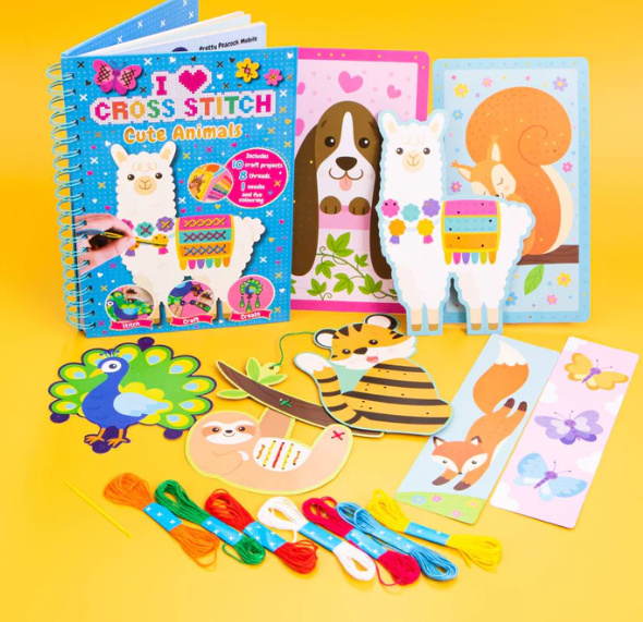 I Love Cross Stitch Book - Cute Animals - التطريز المتقاطع - المهارات والتقنيات و150 مشروعًا عمليًا