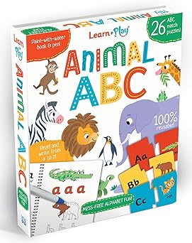 Learn and Play: Animal ABC - Paint With water