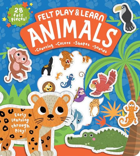 Felt Play & Learn Animals - حيوانات للعب والتعلم من اللباد