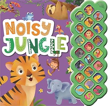 Noisy Jungle - 22-Button Sound Book - غابة صاخبة - كتاب أصوات بـ 22 زرًا