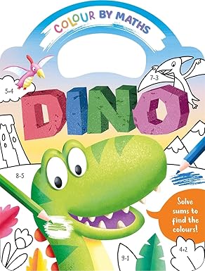 Colour By Maths: Dino - التلوين بالأرقام: ديناصور