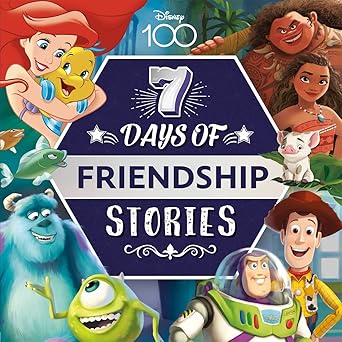 Disney 100th Years: 7 Days of Friendship Stories - Collection of Illustrated Tales (New Collection) - أميرات ديزني - مجموعة القصص المصورة