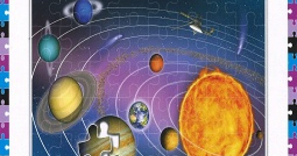 Solar System (Learning Book & Jigsaw) - النظام الشمسي (كتاب التعلم والمنشار)