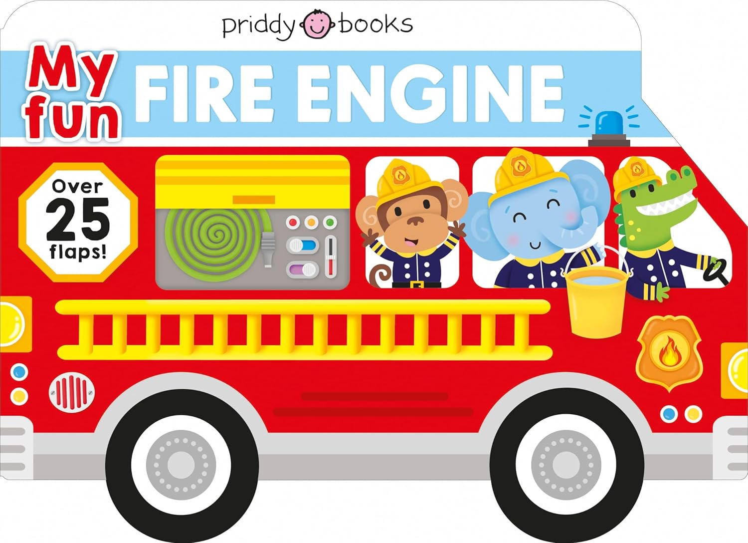 Priddy Books: My Fun Fire Engine - Lift-The-Flaps - Priddy Books: سيارة الإطفاء الممتعة الخاصة بي - ارفع الألسنة