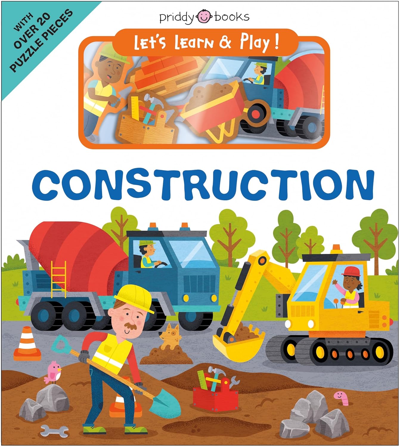 Priddy Books: Let's Learn And Play! - On The Construction - Priddy Books: هيا نتعلم ونلعب! - في موقع البناء