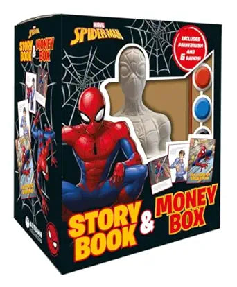 Marvel Spider-Man: Story Book and Money Box - مارفل سبايدر مان: كتاب قصص وصندوق نقود
