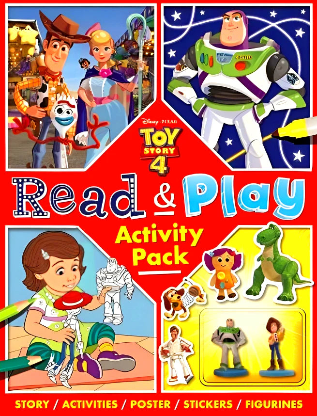Disney Pixar Toy Story 4: Read and Play Activity Pack - ديزني بيكسار حكاية لعبة 4: حزمة أنشطة للقراءة واللعب