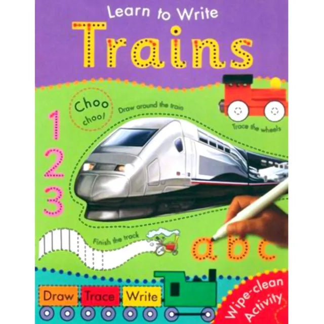 LEARN TO WRITE - Trains - استعد للتمرين على أصدقاء الحيوانات