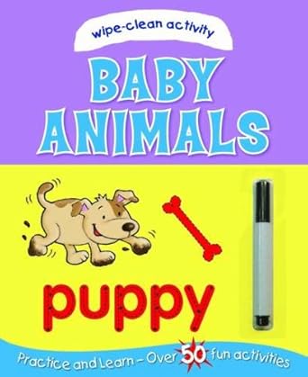 Wipe Clean: Baby Animal;s (Sticker and Activity Book) - أول مرة أتعلم أرقامي الكبيرة