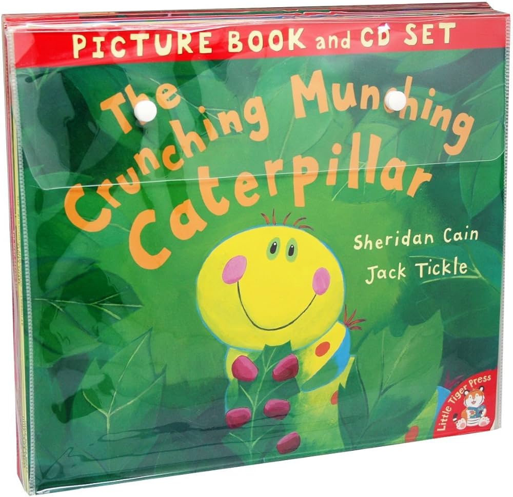 مجموعة Crunching Munching Caterpillar وقصص أخرى - 10 كتب وأقراص مضغوطة