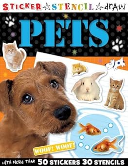 Sticker Stencil Draw Pets - ملصق استنسل لحيوانات أليفة للرسم