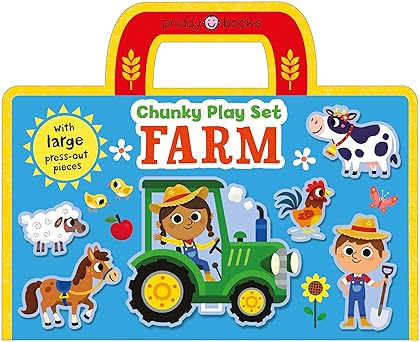Priddy Books: Farm - Chunky Play Set - كتب بريدي: مزرعة - مجموعة لعب سميكة