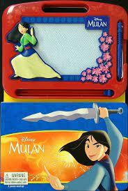Disney Mulan - 22 Pages Storybook & Magnetic Drawing Kit - Spectrawide Bookstore