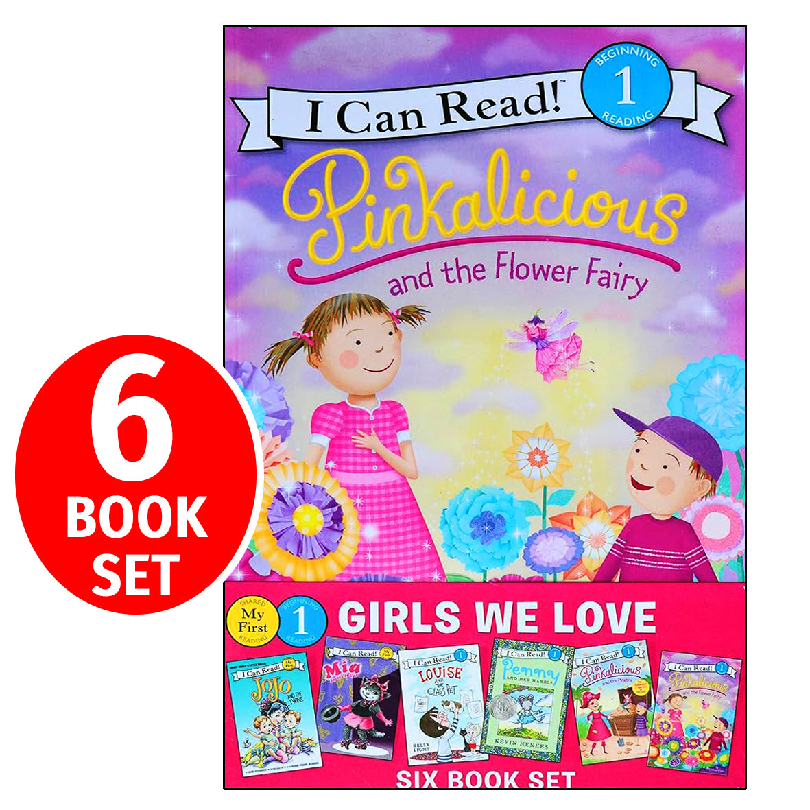 Girls We Love 6 Book Set - My First I Can Read! & Level 1 - مجموعة كتب "فتيات نحبهن" من 6 كتب - My First I Can Read! والمستوى 1