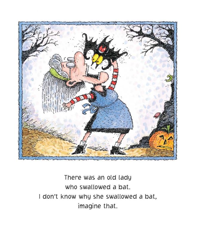 There Was An Old Lady Who Swallowed A Bat! - كان هناك سيدة عجوز ابتلعت خفاشاً!