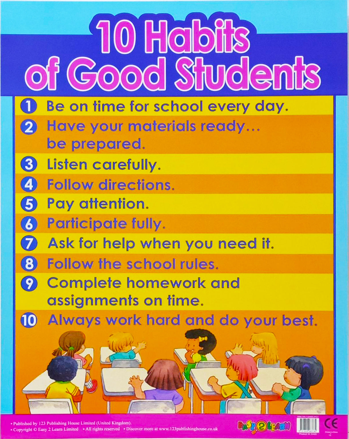 Charts - 10 Habits of Good Students Chart