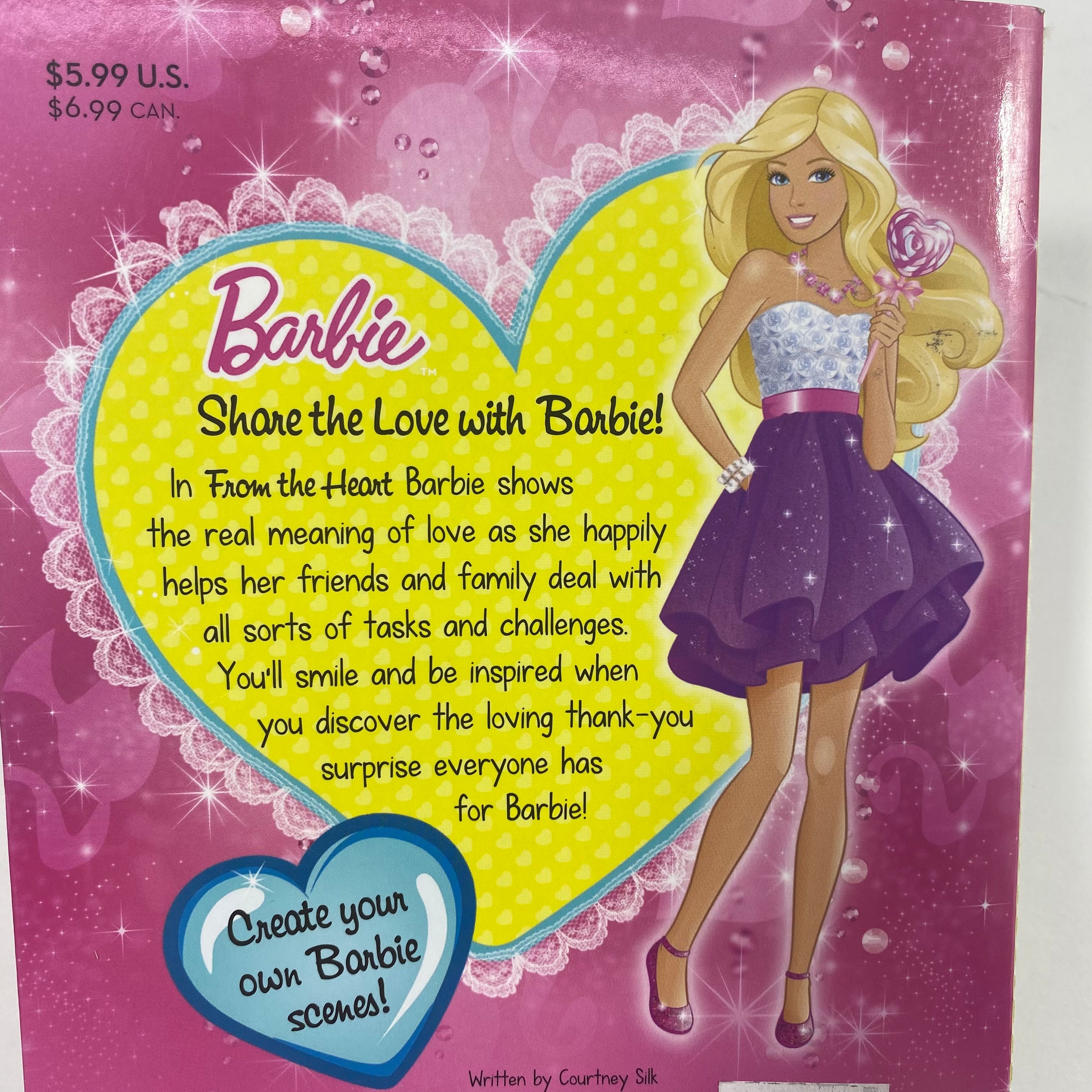 Barbie From the Heart - Panorama Sticker Storybook - باربي من القلب -