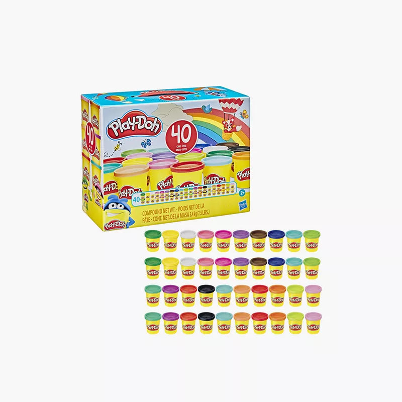 Play-Doh 40-Piece Dough  Set - مجموعة عجين لعب بلاي دوه 40 قطعة