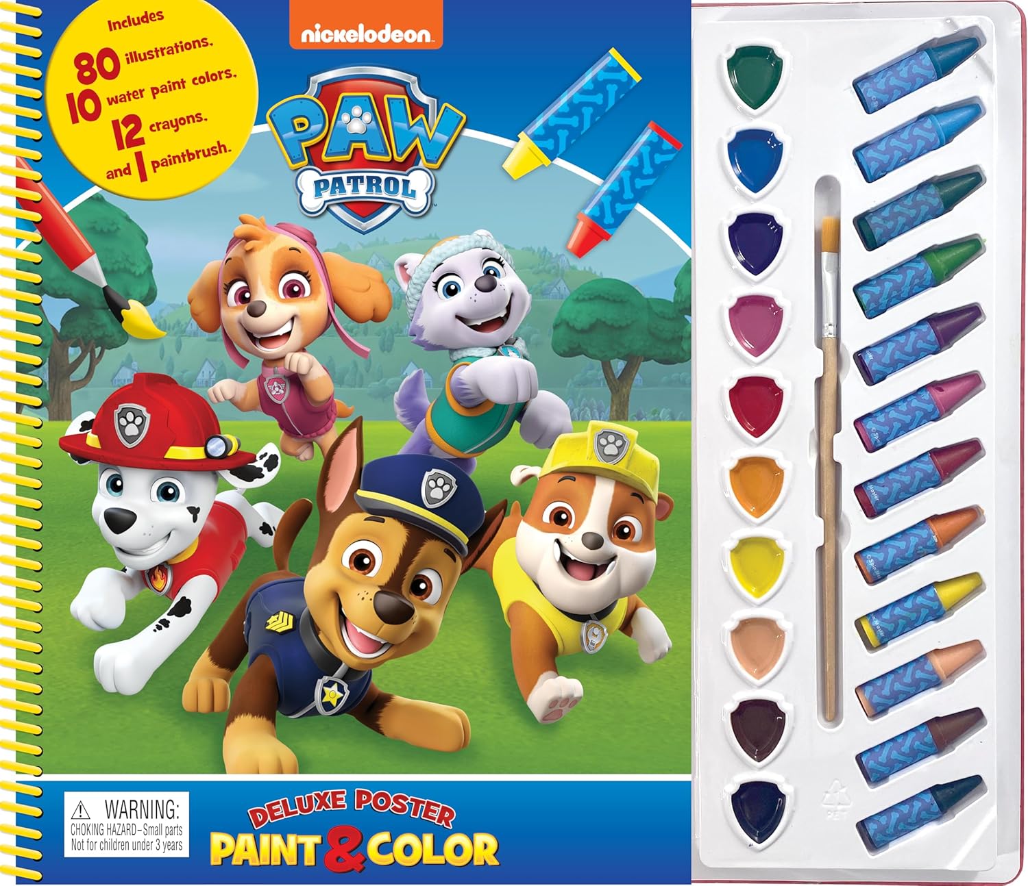 PAW PATROL DELUXE POSTER PAINT & COLOR