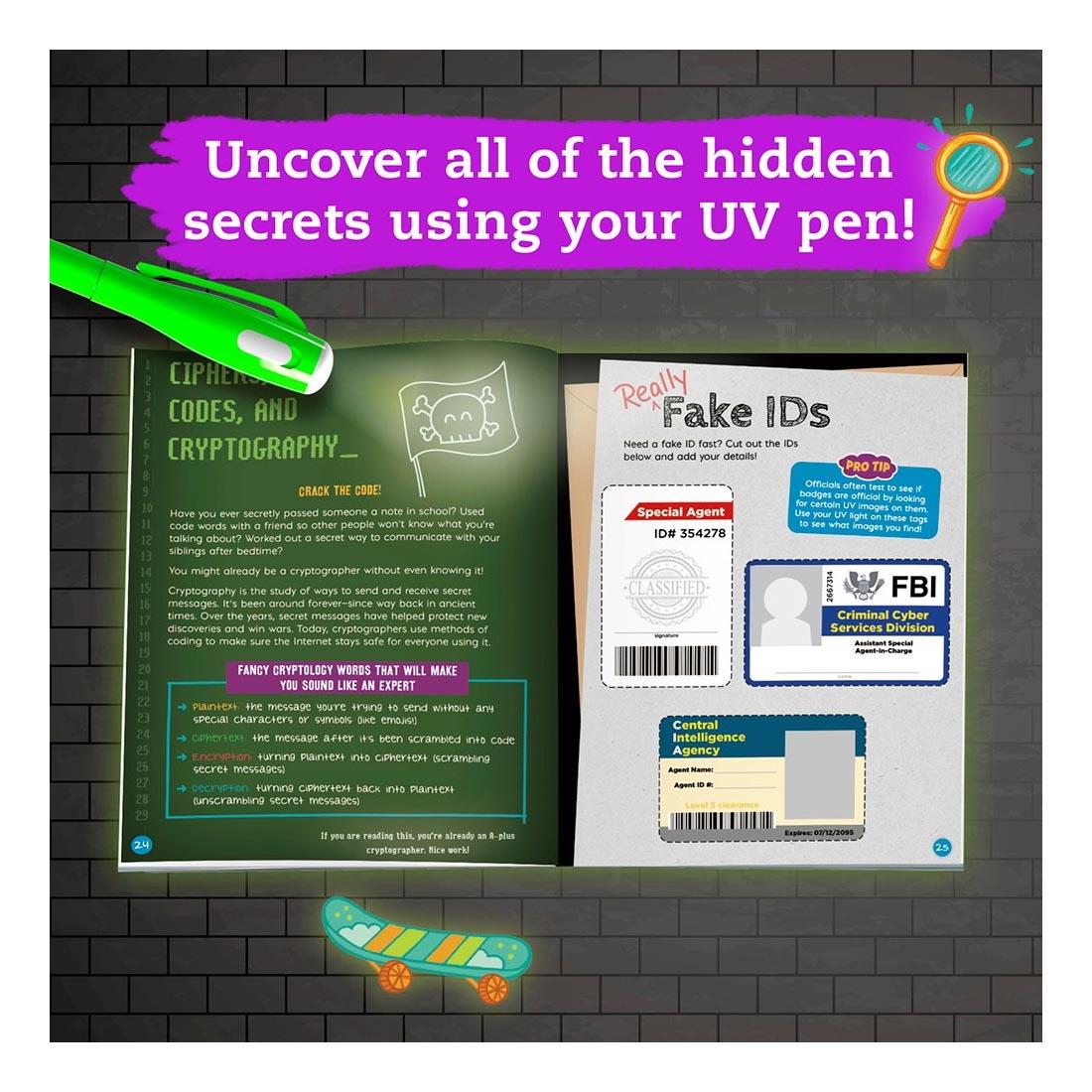 Top Secret - The Ultimate Invisible Ink Activity Book (Klutz Activity Book)