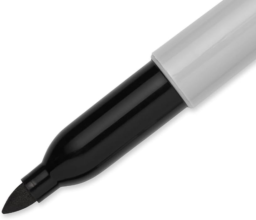 Sharpie - Fine Point Permanent Marker - Black - قلم شاربي - تحديد دائم برأس رفيع - أسود