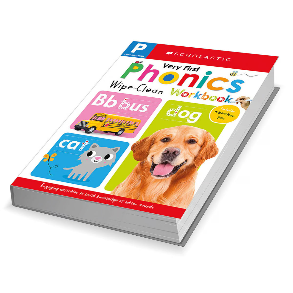 Scholastic Early Learners - Prekindergarten My First Phonics  (Wipe-Clean Workbook) - المتعلمون المدرسيون الأوائل - صوتيات ما قبل الروضة الأولى (مصنف التنظيف بالمسح)