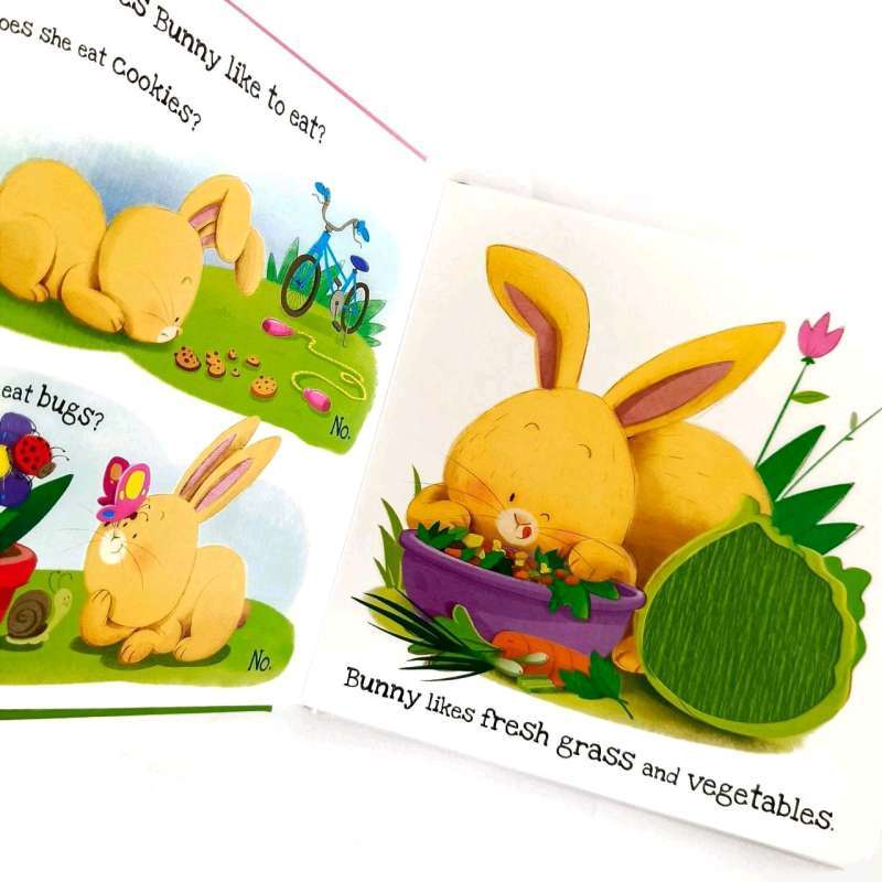 What Does Bunny Like?: Touch and Feel Board Book - ماذا يحب الأرنب؟: كتاب لمسي للرضّع