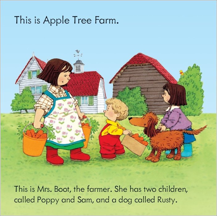 Usborne Farmyard Tales-Barn on Fire. حكايات مزرعة أوسبورن - الحظيرة على النار