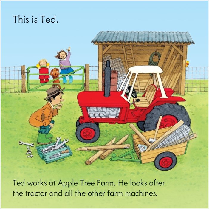 Usborne Farmyard Tales-Barn on Fire. حكايات مزرعة أوسبورن - الحظيرة على النار