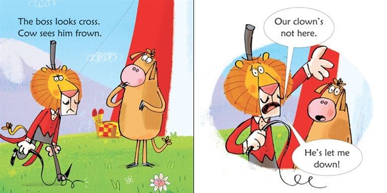USBORNE - Cow Takes a Bow - Usborne Phonics Readers - Spectrawide Bookstore