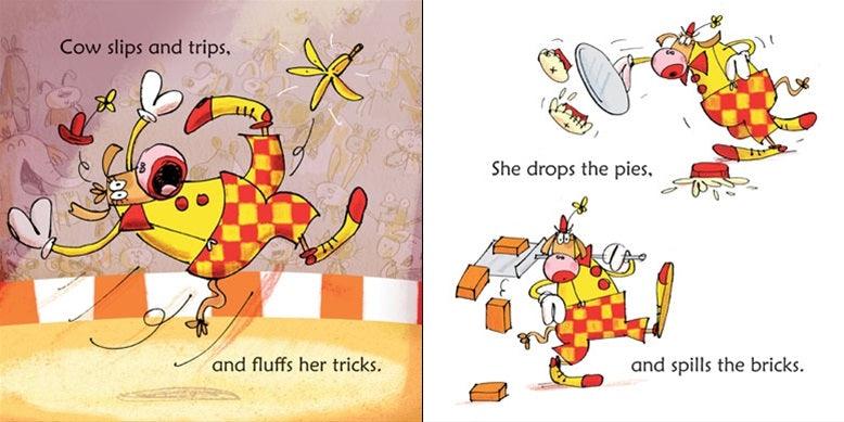 USBORNE - Cow Takes a Bow - Usborne Phonics Readers - Spectrawide Bookstore