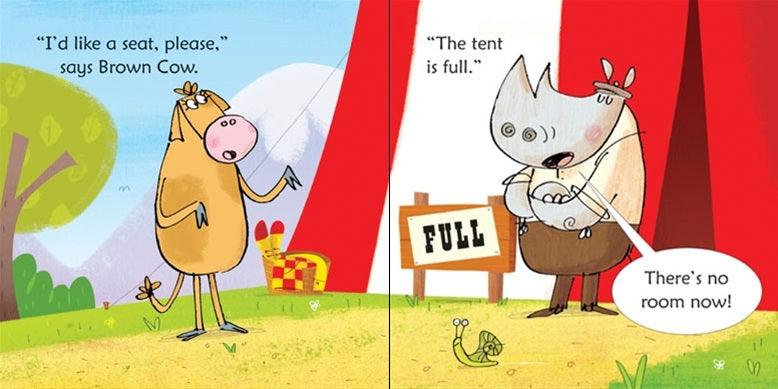 USBORNE - Cow Takes a Bow - Usborne Phonics Readers - Spectrawide Bookstore