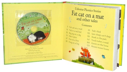 USBORNE - قصص الصوتيات - قطة سمينة على حصيرة وحكايات أخرى مع قرص صوتي مضغوط