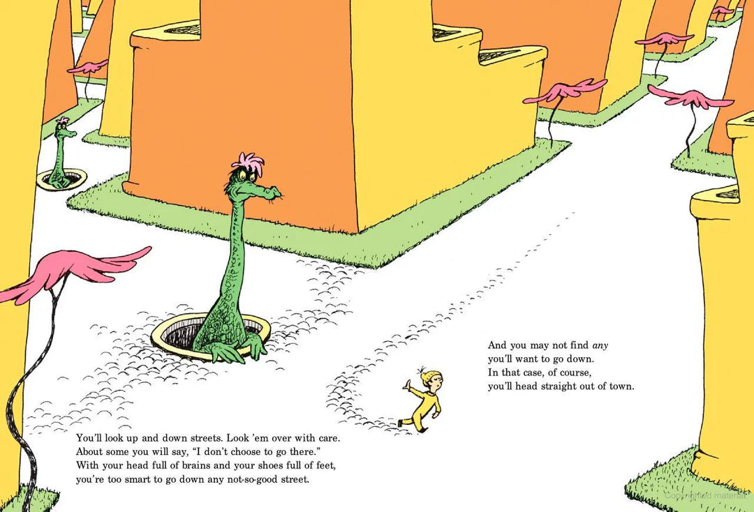 الدكتور سوس يجعل القراءة ممتعة! - أوه، الأماكن التى سترتادها!