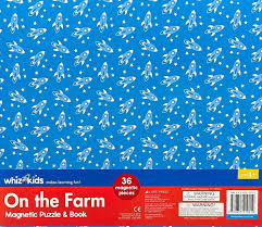 Whiz Kids Magnetic Puzzle & Book - On the Farm