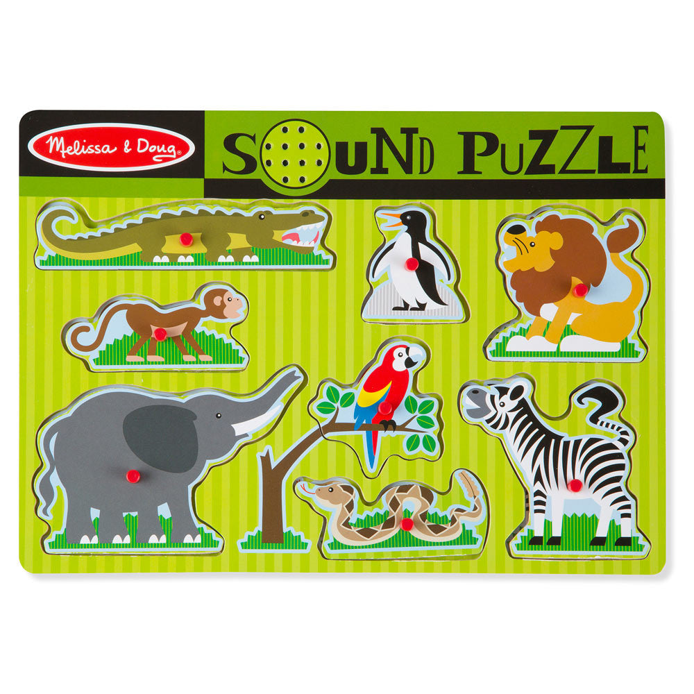 Melissa & Doug:  Sound Puzzle - مجموعة الأعمال الخشبية من ميليسا آند دوج - مغناطيس الفراشة