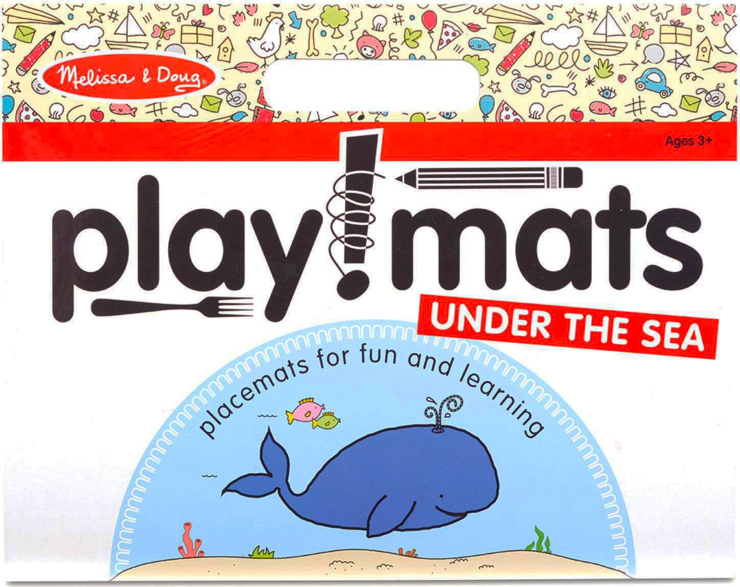 Melissa & Doug Playmats Under The Sea - Activity Playmats - سجادة اللعب تحت البحر من ميليسا آند دوج - سجادة لعب للأنشطة